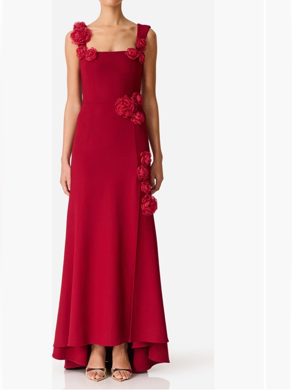 Elliatt Evanora High-Low Gown Maxi Dress Red